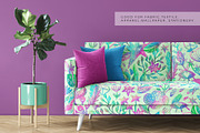 Vibrant Floral Space Pattern, a Pattern Graphic by Velliniki (Thumbnail 9 of 10)