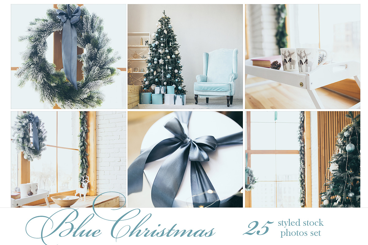 Blue Christmas Stock Photo Set, an Arts & Entertainment Photo by cozy_photo (Photo 1 of 2)