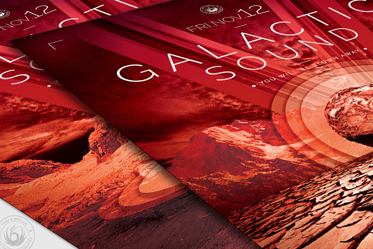 Galactic Sound Flyer Template V3, a Flyer Template by ThatsDesignArt (Photo 6 of 6)