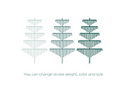 Line Trees Set + Bonus, an Illustration by Anna Isaeva (Thumbnail 2 of 3)