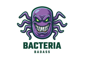 bacteria logo, an Education Illustration by Izdihaar_Studio