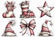 Whimsical Christmas Clipart, an Illustration by Craft Nest (Thumbnail 4 of 6)