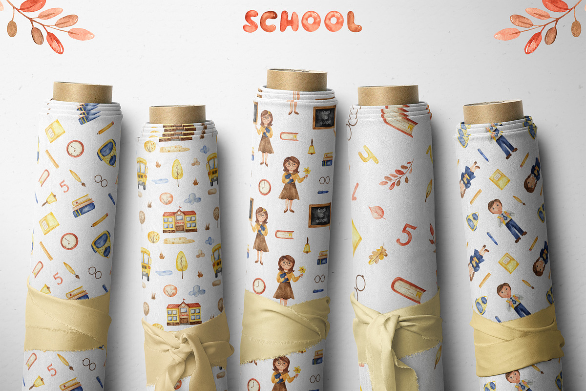 SCHOOL watercolor collection, an Education Illustration by Marina Ermakova (Photo 10 of 11)