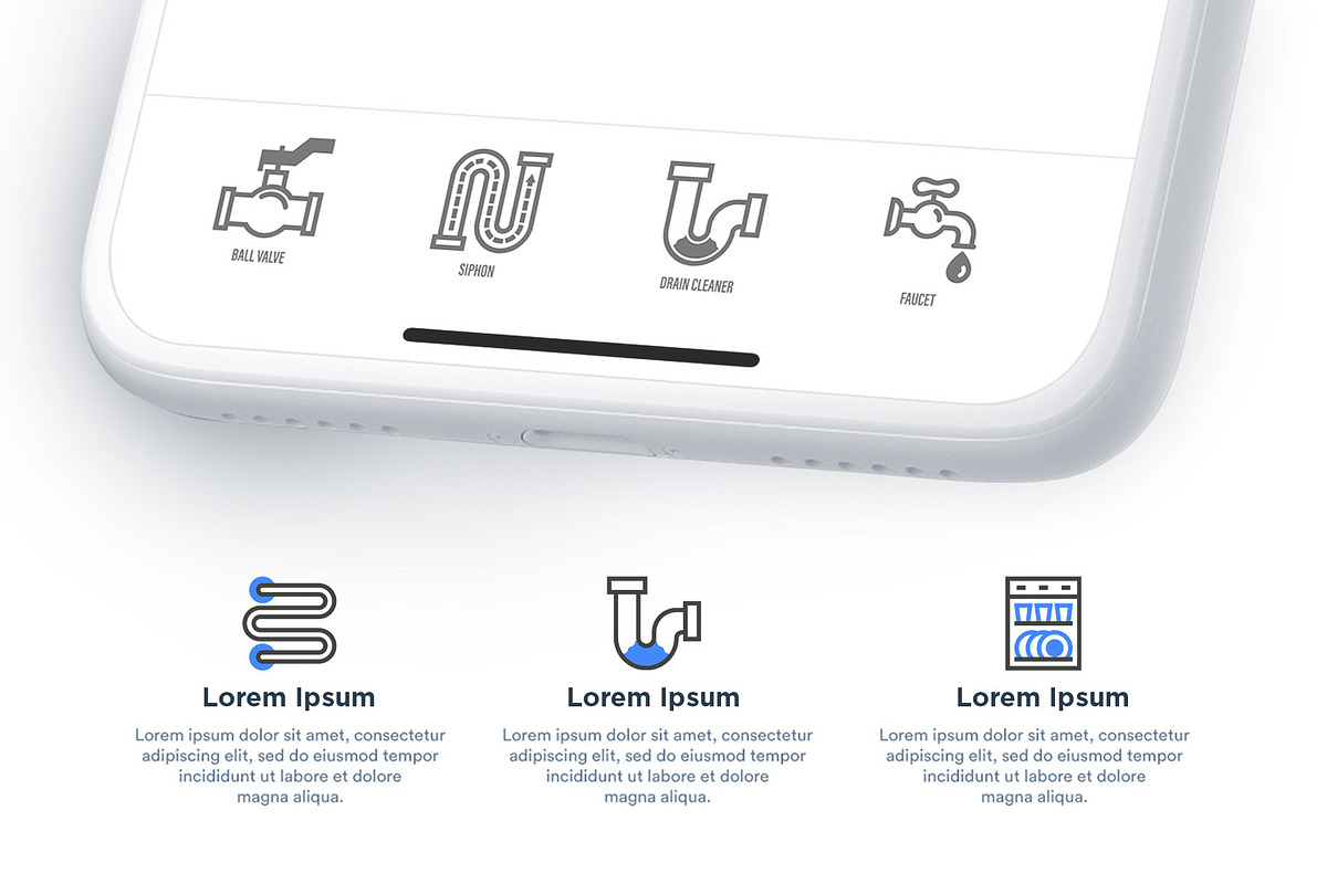 Plumbing | 32 Icons Set, an Outline Icon by Marina Silence (Photo 12 of 17)