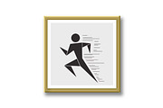 Running man. Stylish design, an Outline Icon by RODINA (Thumbnail 3 of 3)