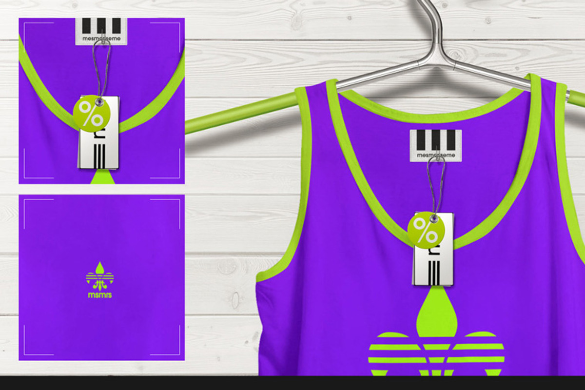 Tank 2nd Type On 5 Stages Mock-up, a Hoody Mockup by Mocca Mockups Store (Photo 60 of 69)