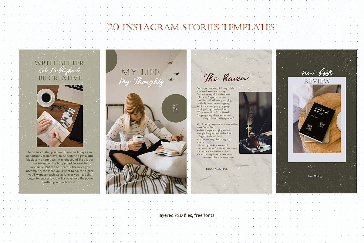 Writer Collection, a Social Media Template by Scarlet Heath Art (Photo 10 of 19)
