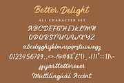 Better Delight - Handwritten Font, a Script Font by zeenesia (Thumbnail 10 of 11)