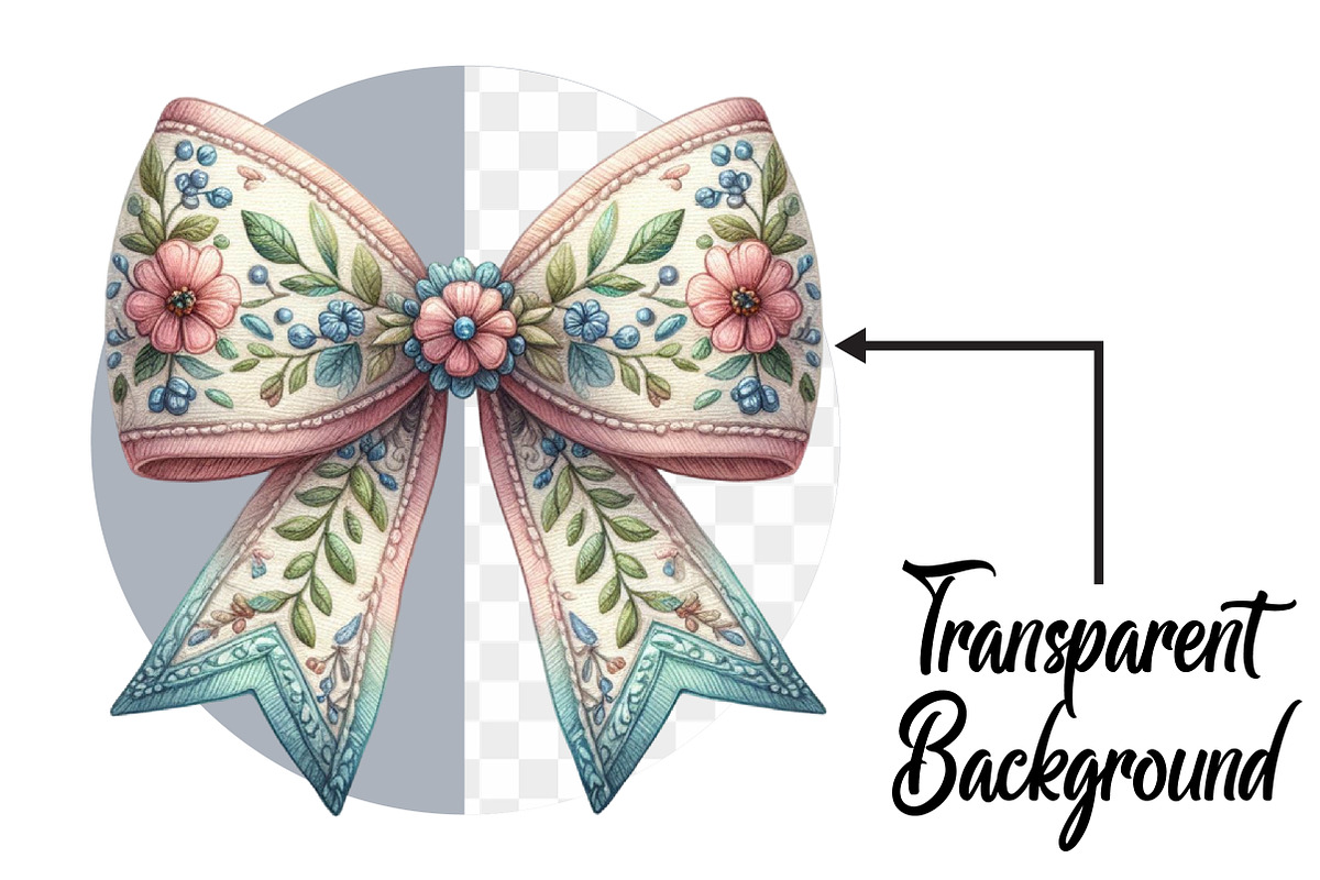 Red Coquette Christmas Bow Bundle, an Illustration by Pixels.Craft (Photo 2 of 6)