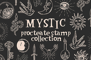Mystic Symbols Sun Brushes Procreate