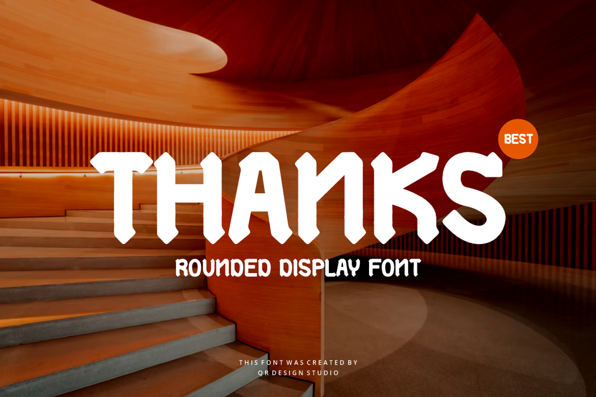 Jomsta - Rounded Font, a Sans Serif Font by QR Design Studio (Photo 7 of 7)