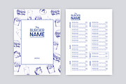 Minimal Blue Style Burger Menu, a Print Template by McLittle Stock (Thumbnail 2 of 2)