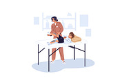 Rehabilitation, physiotherapy set, a Healthcare Illustration by PaperTrident (Thumbnail 10 of 11)
