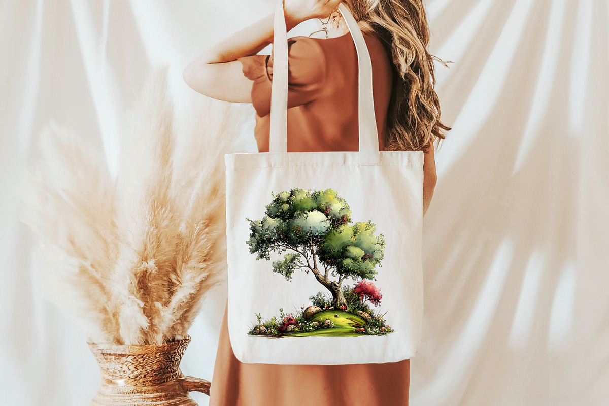Whimsical spring landscape Clipart, an Illustration by Designworld (Photo 6 of 7)