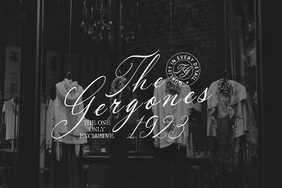 Prime Academy - Vintage Font Trio, a Script Font by Sarid Ezra (Photo 4 of 9)