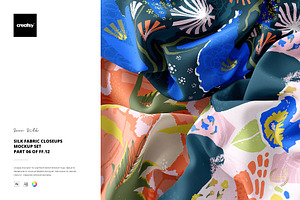 Silk Fabric Closeups Mockup Set