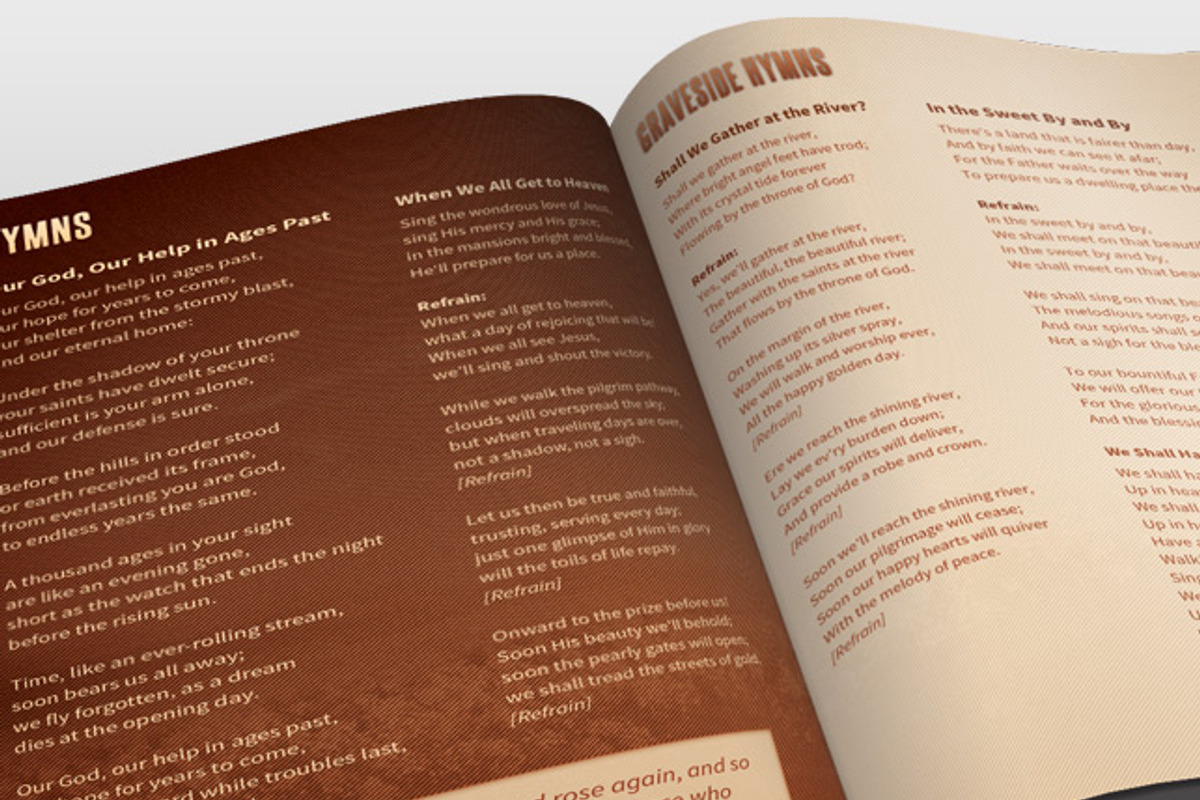Farewell Funeral Program Template, a Brochure Template by loswl