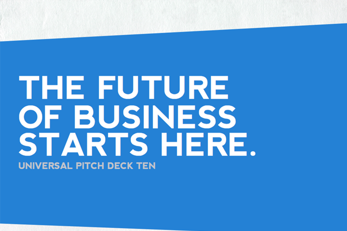 Universal Pitch Deck Ten Keynote, a Presentation Template by PitchStock (Photo 1 of 5)