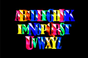 Childish capital letters., a Graphic by Aromeo (Thumbnail 3 of 5)