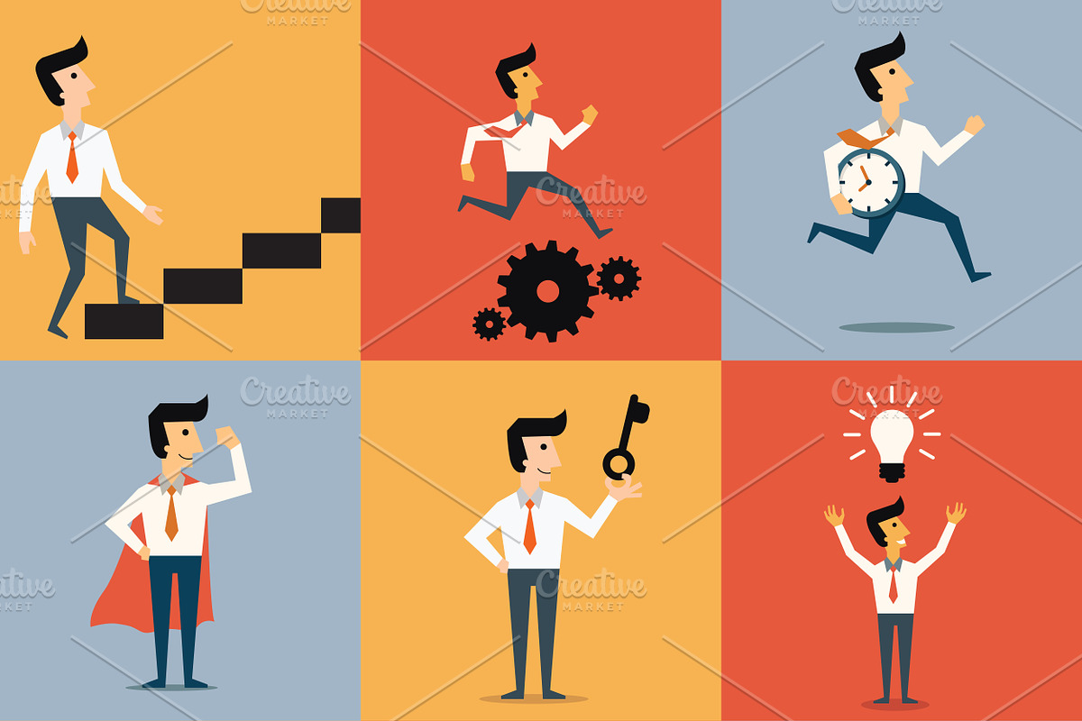 9 business concept, an Object Illustration by Smiley Creative