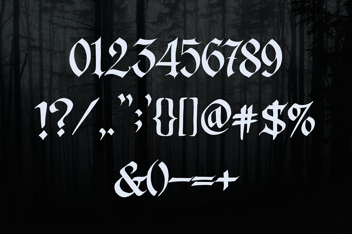 Angkara Calligraphic Gothic Font, a Blackletter Font by Art StoreID (Photo 3 of 9)
