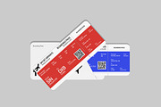 Plane Ticket Mockup, a Merchandise Mockup by Unerispace (Thumbnail 4 of 5)