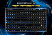 Magic Blue Golden Overlay Effects, an Object Graphic by Mikel Blazgad (Thumbnail 8 of 11)