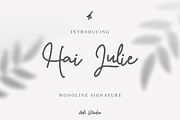 Hai Julie, a Handwritten Font by Adl Studio (Thumbnail 1 of 6)