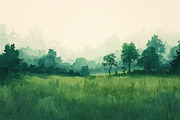Painted Artistic Landscape Bundle, a Background Photo by M9 Design (Thumbnail 9 of 15)
