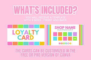 Colorful Loyalty Card - 2 Sides