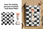 Watercolor Chess Clipart Bundle, a Sport Illustration by InkyQueenArt (Thumbnail 3 of 5)