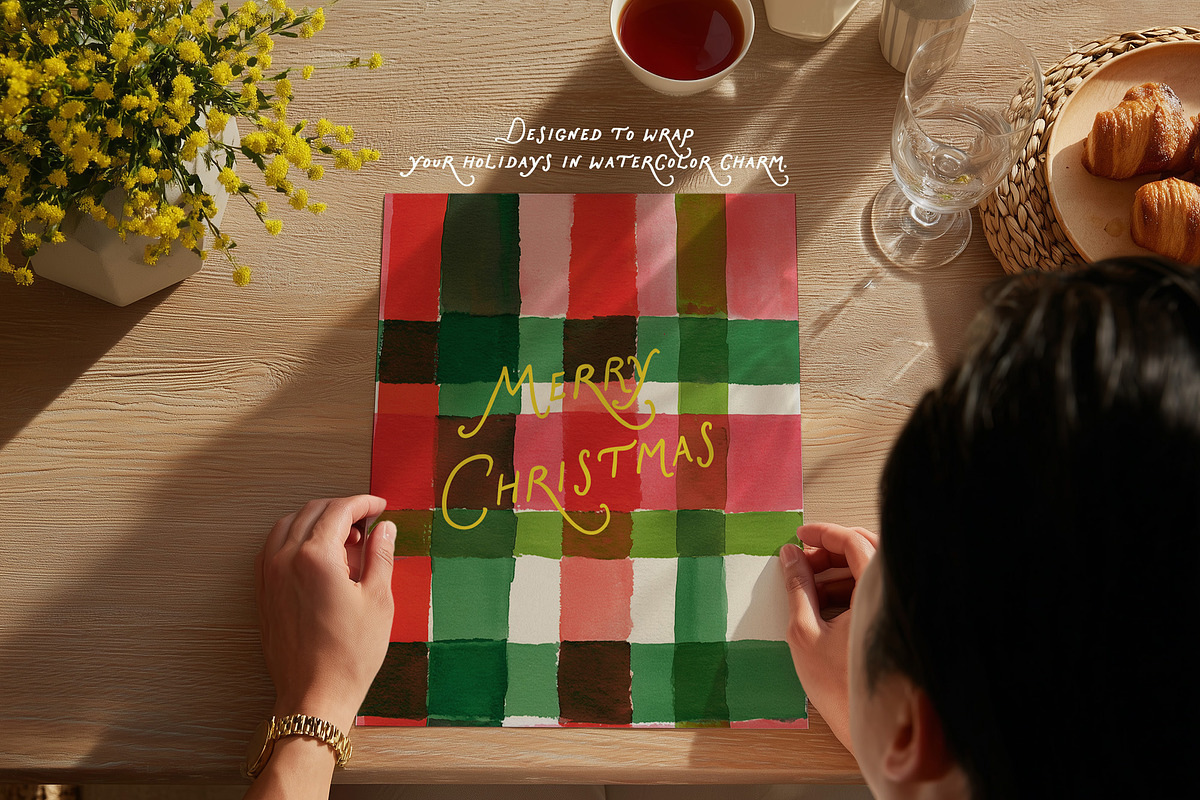 Patterned Christmas backgrounds, a Background Graphic by Essentially Nomadic (Photo 2 of 10)