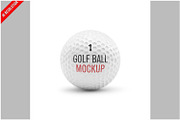 Golf Ball Mockup, a Product Mockup by Bruno's Shop (Thumbnail 1 of 3)