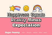 Sugar Peachy - Retro Soft Family, a Serif Font by Dharmas Foundry (Thumbnail 2 of 15)