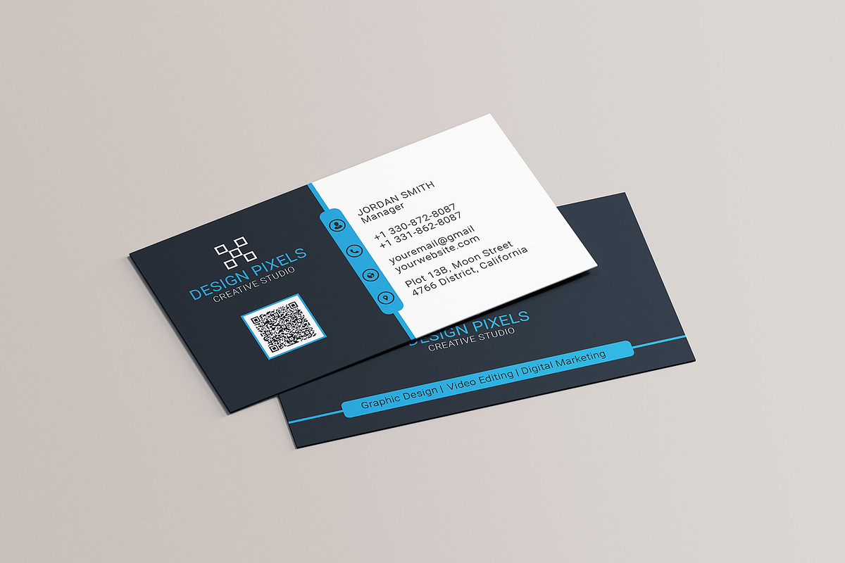 Creative Corporate Business Card, a Business Card Template by Saman Osama (Photo 3 of 6)