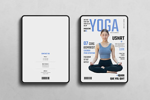 Yoga Digital Magazine Layout Design