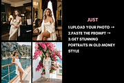 100 Old Money AI Photo Prompts, a Beauty & Fashion Photo by Selenique Studio (Thumbnail 3 of 7)