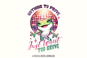 Groovy Frog Graphic, Funny Frog Png