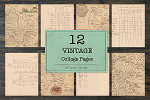 Vintage Maps, Letters And Notes