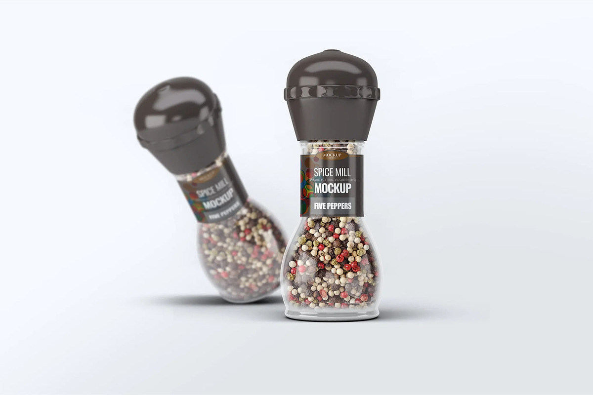Spice Mill Mock-Up, a Product Mockup by DesignRushMarket (Photo 7 of 7)