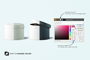 Cylindrical Container Mockup, a Cups & Container Mockup by Designertale (Thumbnail 3 of 10)