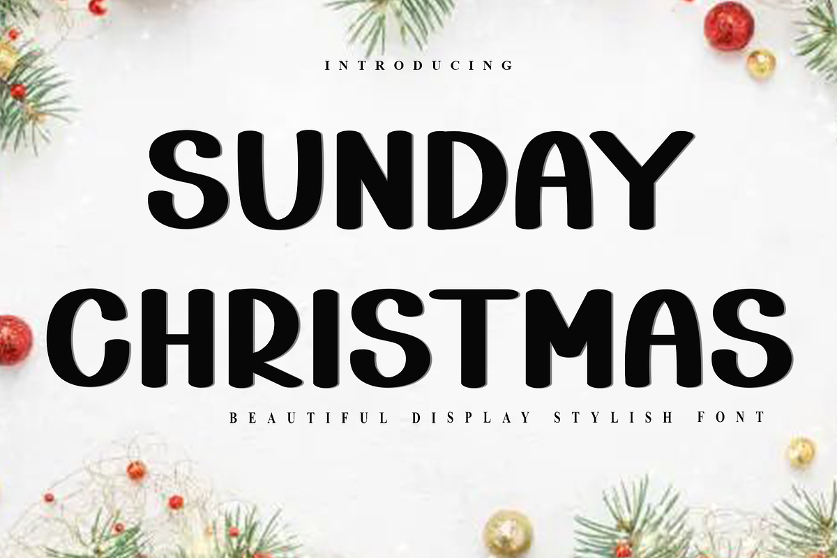 Sunday Christmas, a Script Font by InermediaSTUDIO (Photo 1 of 8)
