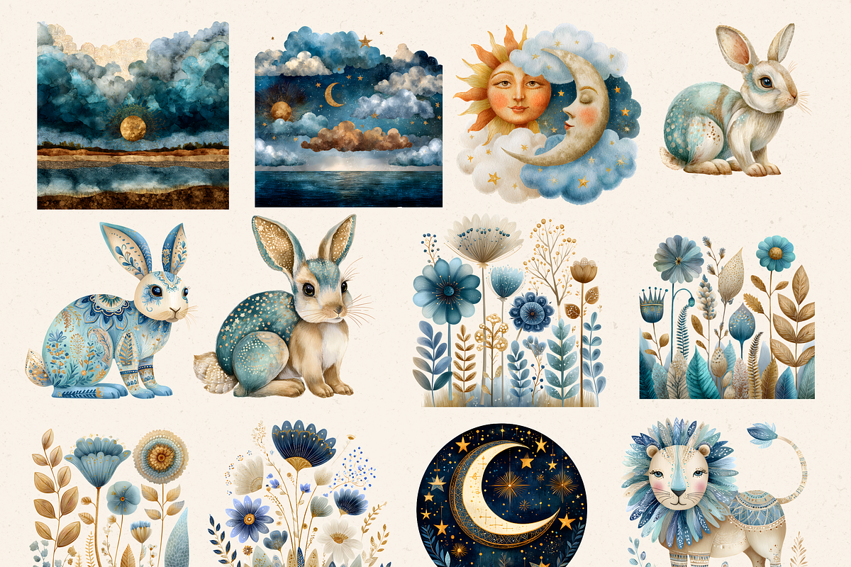 ADAM AND EVE CREATION CLIPART PACK, a Person Illustration by Daring Digies (Photo 3 of 10)
