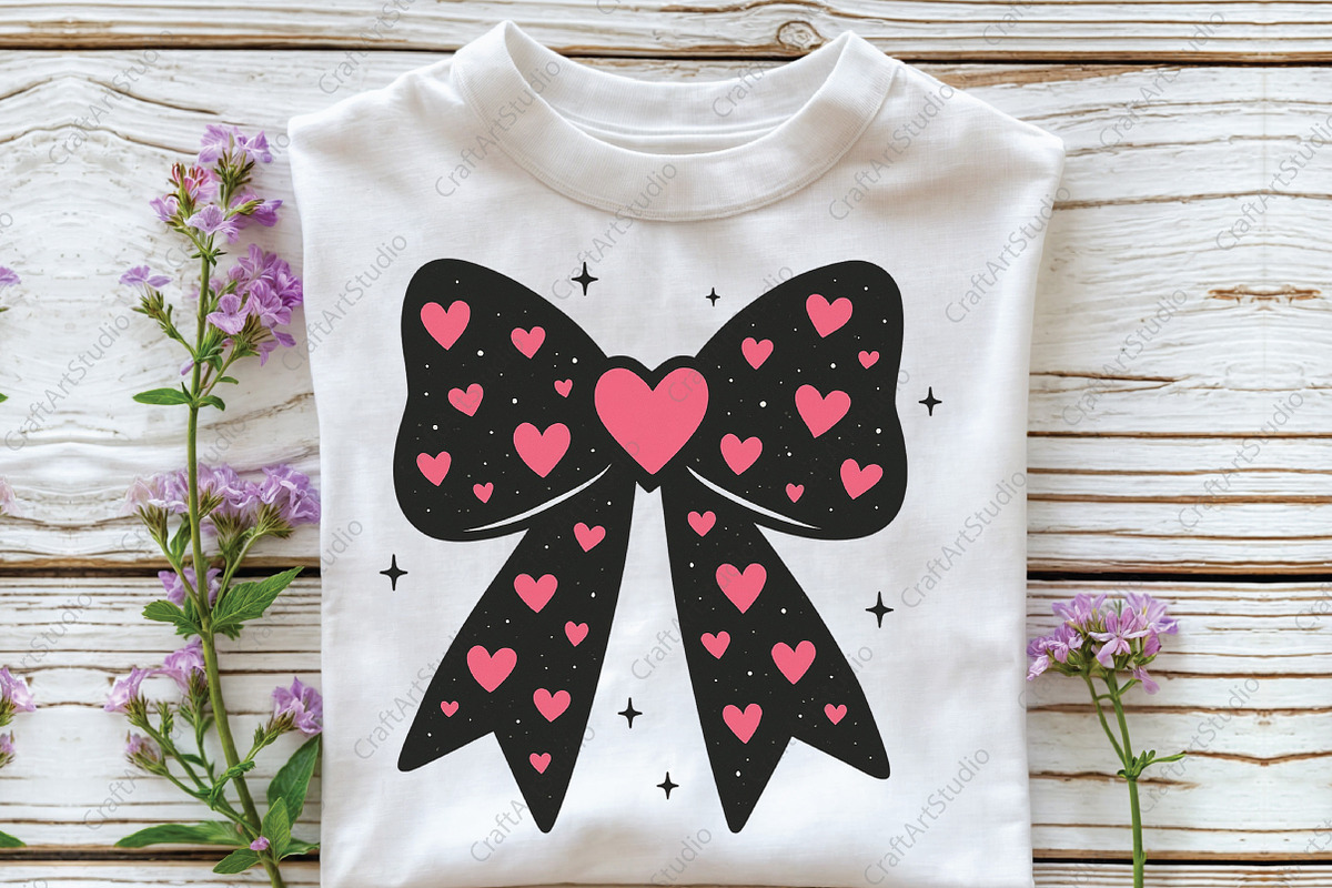 Valentine Valentine Coquette Bow PNG, an Illustration by CraftArtStudio (Photo 2 of 4)