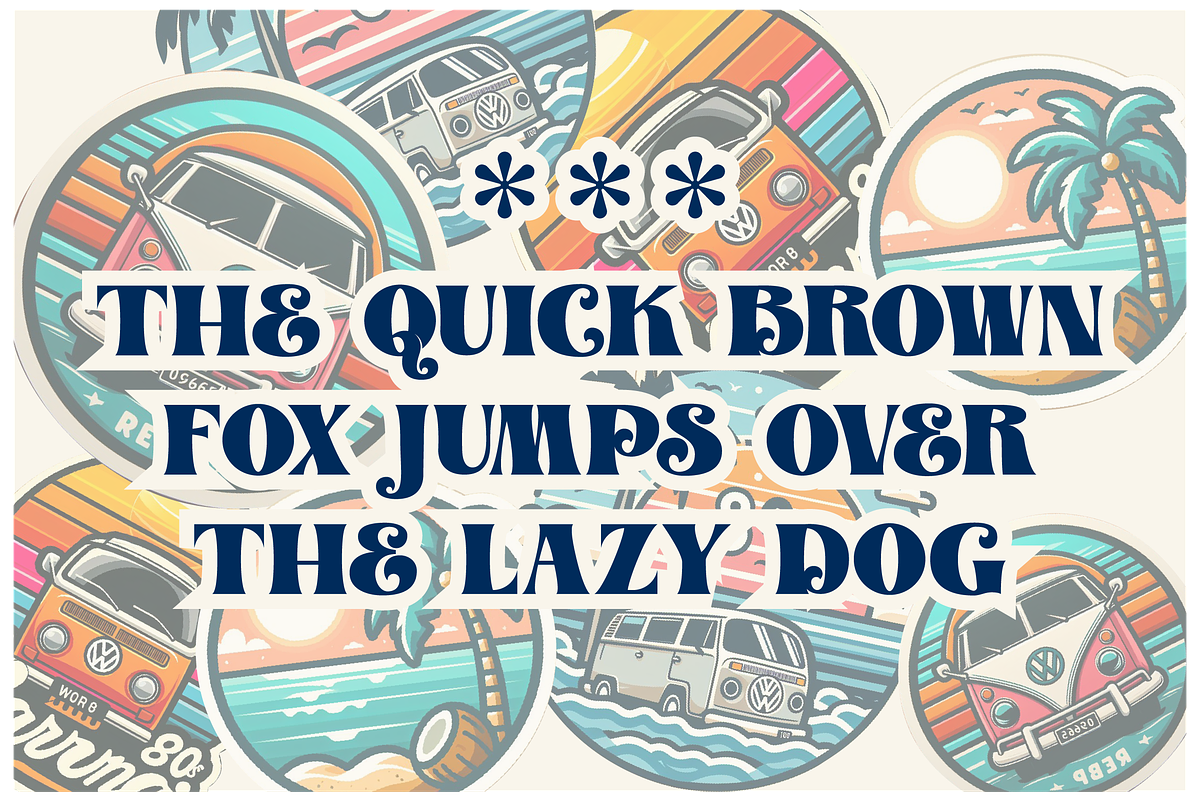 Santoryu - Retro Display Font, a Sans Serif Font by Badsign Type (Photo 4 of 10)