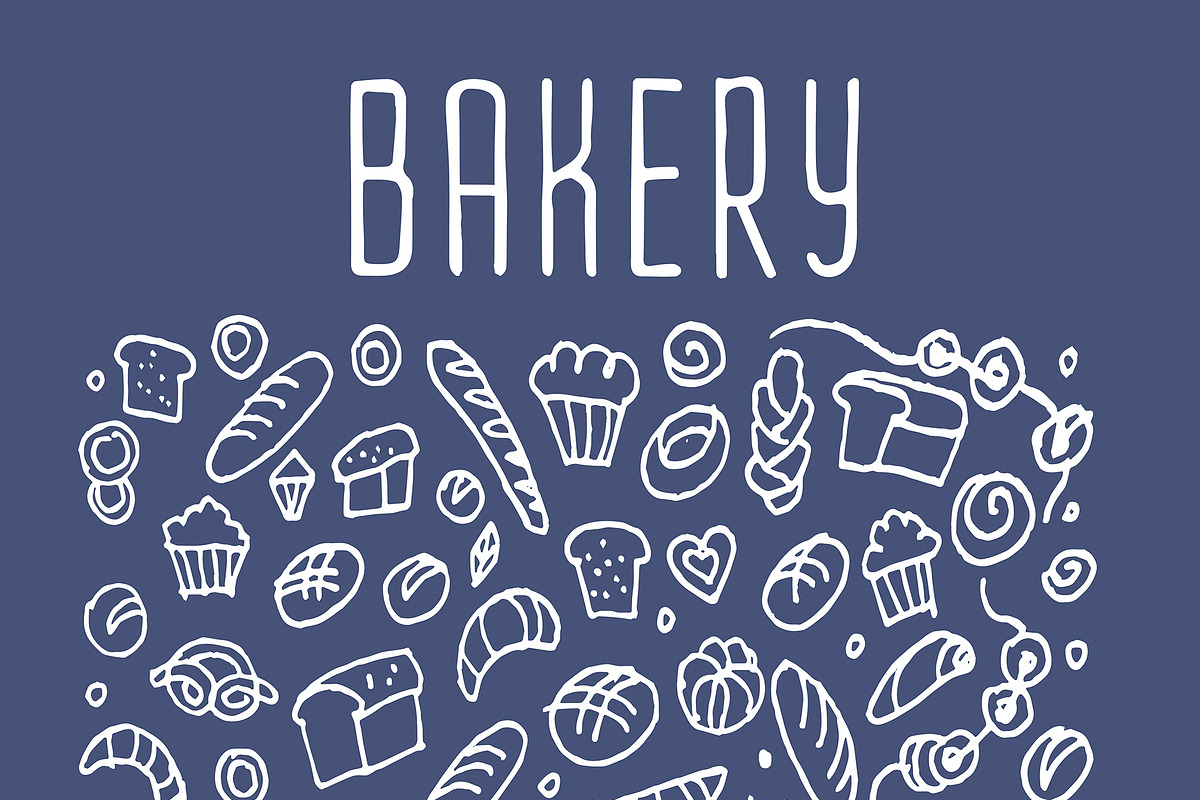 Bakery hand drawn icons, an Outline Icon by Merfin (Photo 3 of 5)