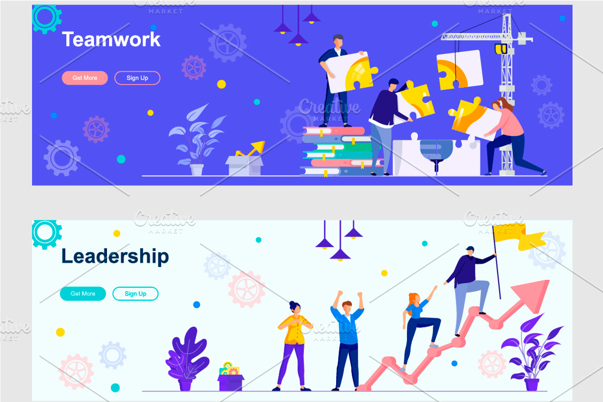 Flat Web Banners Template Kit, a Templates & Theme by alexdndz (Photo 26 of 26)