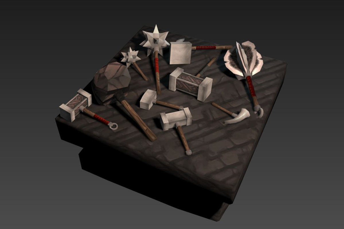 Simple Maces, a 3D by FasterBoom (Photo 1 of 2)