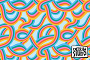 Retro Rainbow Pattern, a Pattern Graphic by Dedraw Studio (Thumbnail 1 of 3)