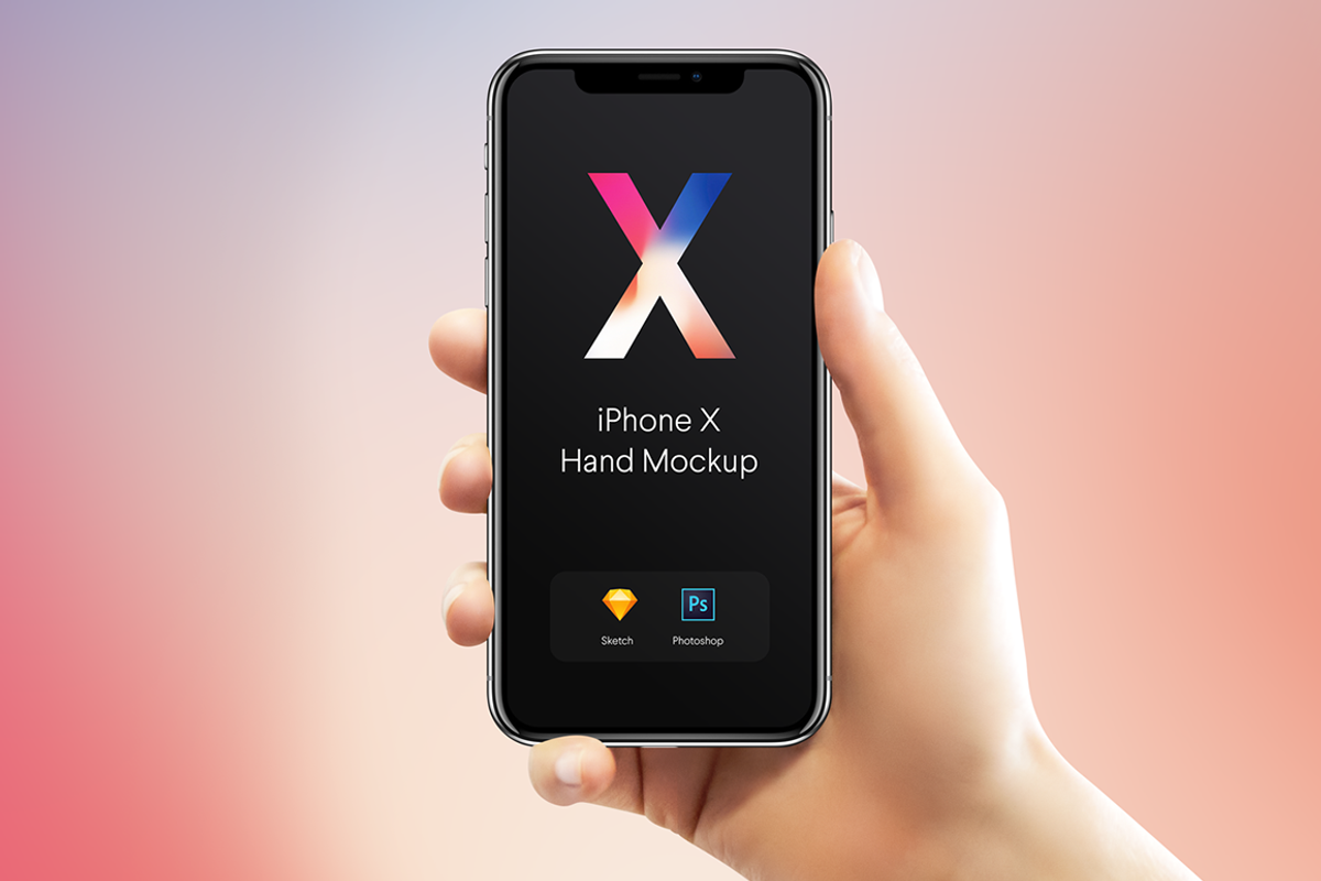 New iPhone X Hands Mockups, an iPhone Mockup by Pierre Borodin (Photo 5 of 7)